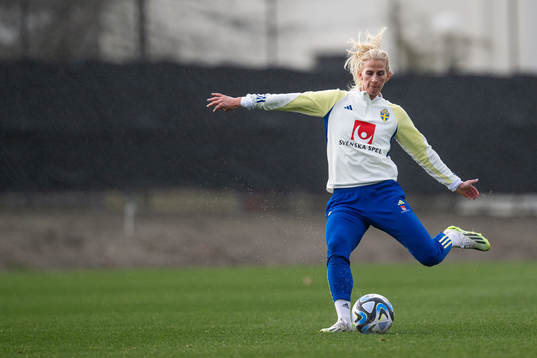 Sofia Jakobsson of the Swedish women's national football