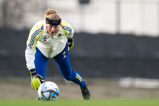 Goalkeeper Tove Enblom of the Swedish women's national