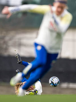Goalkeeper Tove Enblom of the Swedish women's national