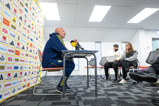 Assistant coach Magnus Wikman of the Swedish women's