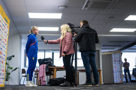 Olivia Schough of the Swedish women's national football