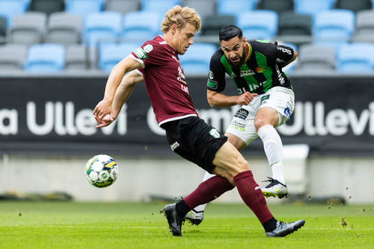 Västerås SKs Herman Magnusson och GAISs Mervan Celik