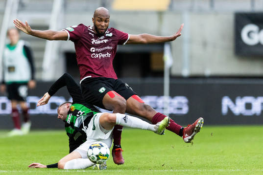 Västerås SKs Jabir Abdihakim Ali och GAISs Axel Norén