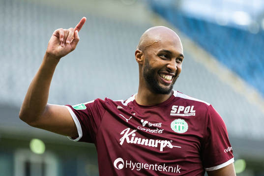 Västerås SKs Jabir Abdihakim Ali jublar