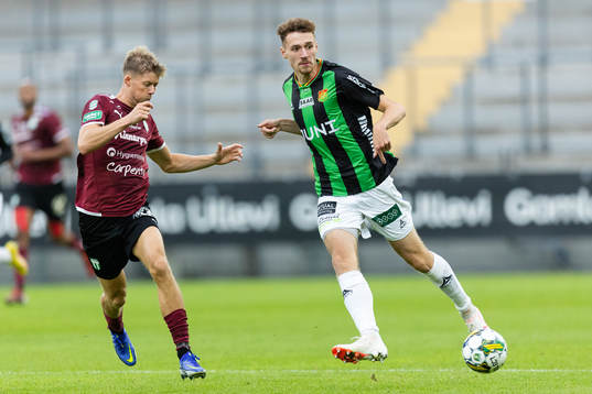 Västerås SKs Patric Åslund och GAIS Anes Cardaklija
