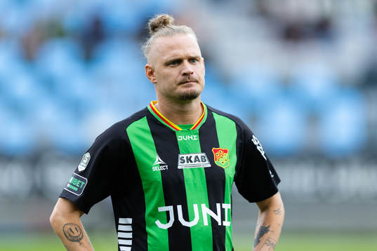 GAIS Jonas Lindberg innan fotbollsmatchen i Superettan
