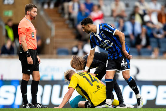 Mjällbys Herman Johansson och Sirius Wessam Abou Ali