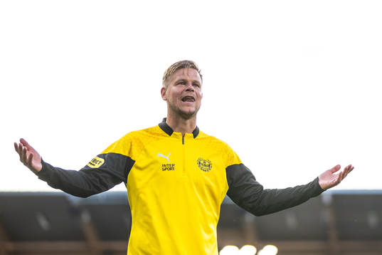 Mjällbys David Löfquist jublar