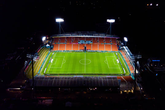 General view of Waikato Stadium