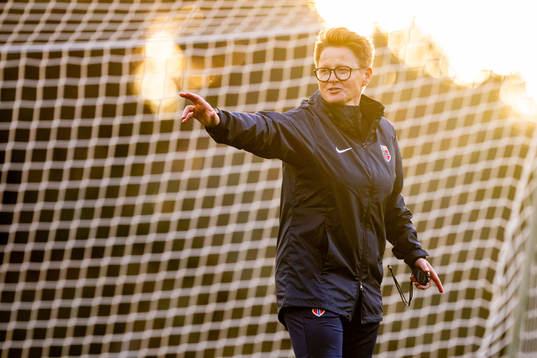 Monica Knudsen, assistant coach of the Norwegian women’s