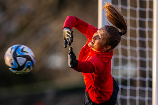 Goalkeeper Cecilie Fiskerstrand of the Norwegian women’s