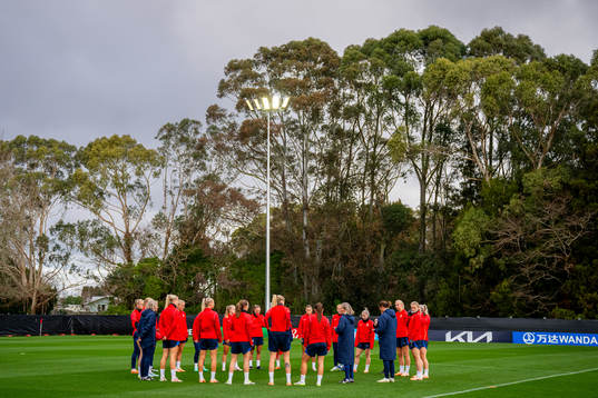 Players of the Norwegian women’s national football team