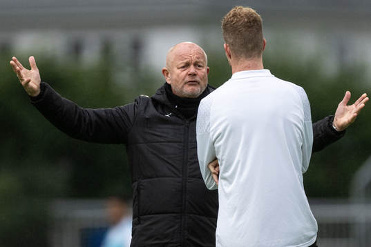 Per-Mathias Høgmo, head coach and Samuel Gustafson
