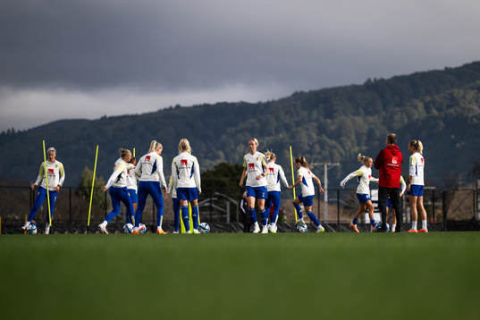 Players of the Swedish women’s national football team at