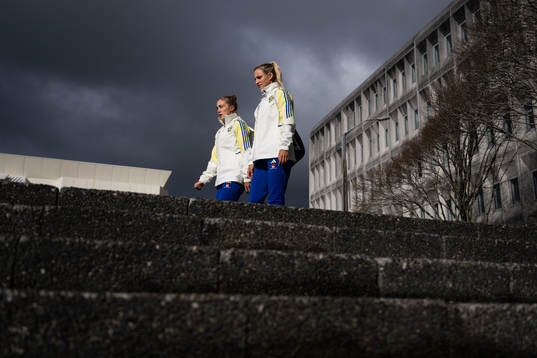 Filippa Angeldahl and Nathalie Björn of the Swedish
