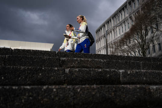 Elin Rubensson and Stina Lennartsson of the Swedish