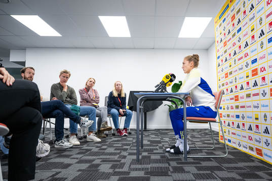 Filippa Angeldahl of the Swedish women's football team at a