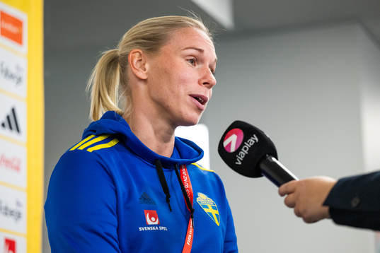 Jonna Andersson of the Swedish women's football team at a