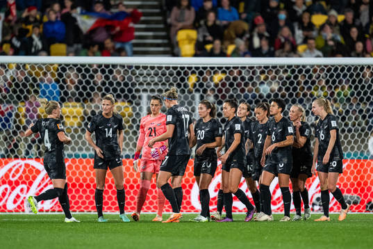 Players of New Zealand looks dejected