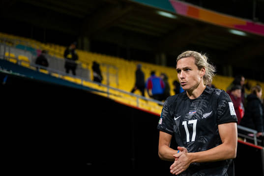 Hannah Wilkinson of New Zealand looks dejected