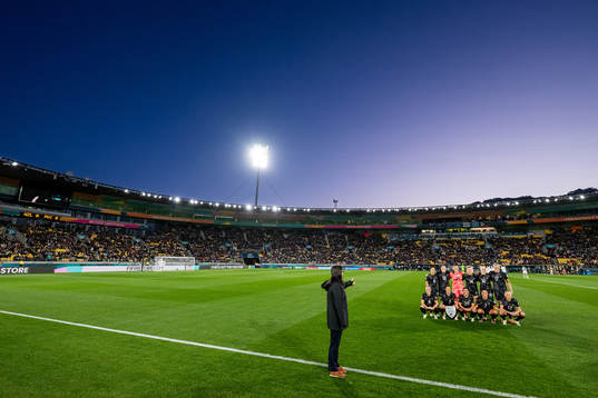 The starting eleven of New Zealand