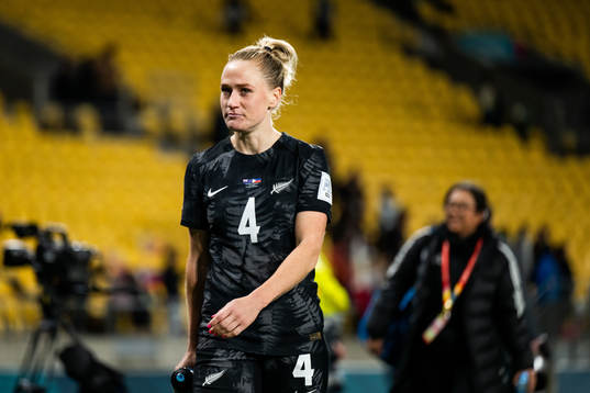 CJ Bott of New Zealand looks dejected
