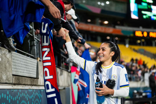 Tahnai Jaclyn Sawicki of Philippines celebrates