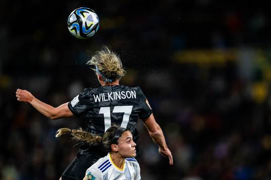 Hannah Wilkinson of New Zealand and Sofia Harrison of