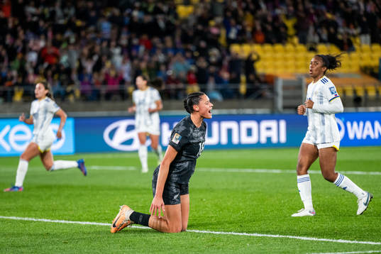 of New Zealand Grace Jale looks dejected