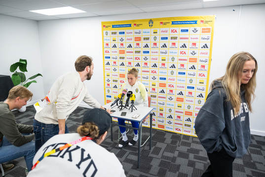 Filippa Angeldahl of the Swedish women's football team at a