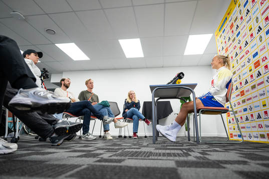 Hanna Bennison of the Swedish women's football team at a