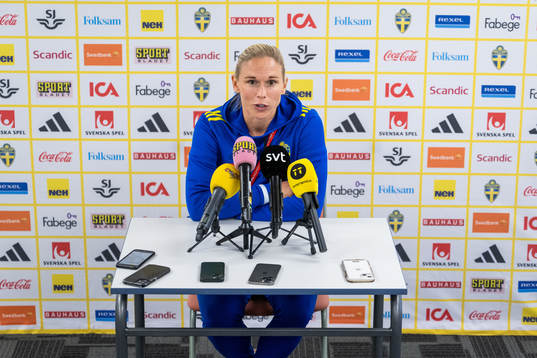 Jonna Andersson of the Swedish women's football team at a