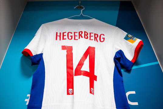 The kit of Ada Hegerberg of Norway in the dressing room