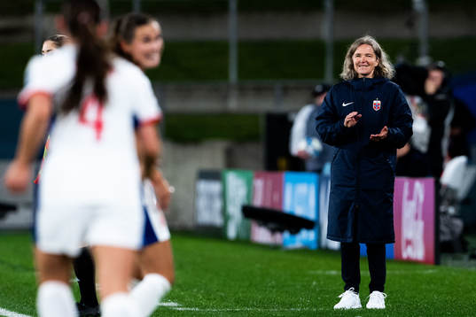 Head coach Hege Riise of Norway