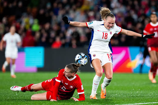 Julia Stierli of Switzerland and Frida Maanum of Norway