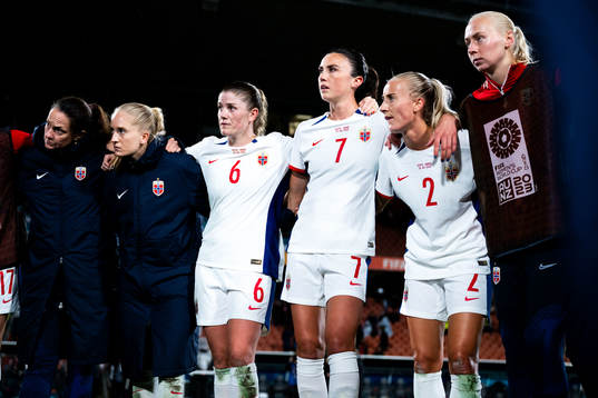 Maren Mjelde, Ingrid Syrstad Engen and Anja Sønstevold of