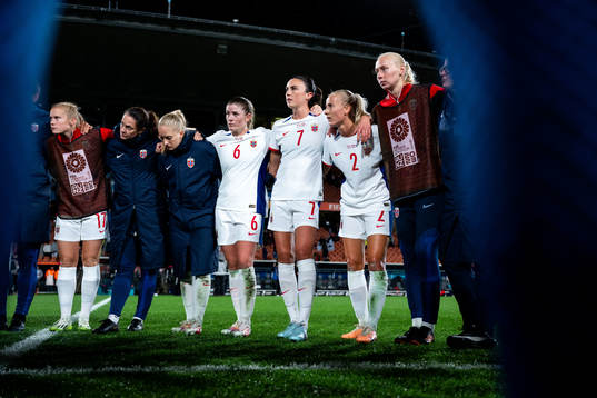 Maren Mjelde, Ingrid Syrstad Engen and Anja Sønstevold of
