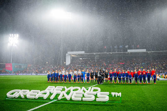 Players line up