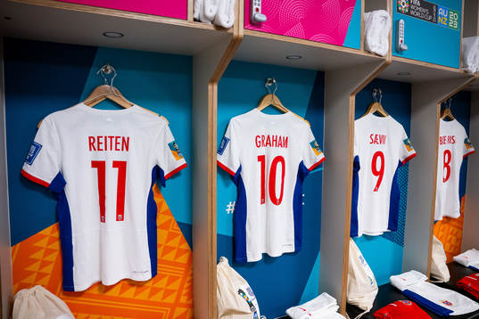 The kits of Guro Reiten, Caroline Graham Hansen, Karina