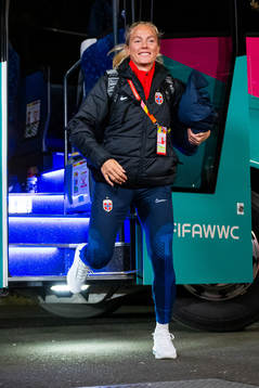 Guro Bergsvand of Norway arrives