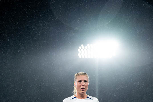 Sophie Román Haug of Norway at half-time