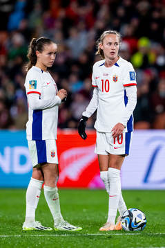 Guro Reiten and Caroline Graham Hansen of Norway
