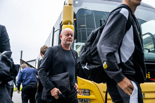Per-Mathias Høgmo, head coach of BK Häcken arrives to the