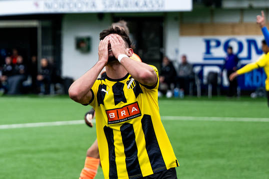 Filip Trpcevski of BK Häcken looks dejected