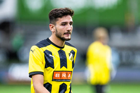Filip Trpcevski of BK Häcken looks dejected