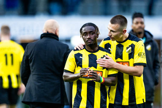 Ibrahim Sadiq and. Kristoffer Lund Hansen of BK Häcken
