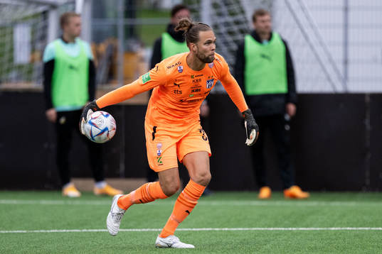 Goalkeeper Jonatan Johansson of Klaksvik