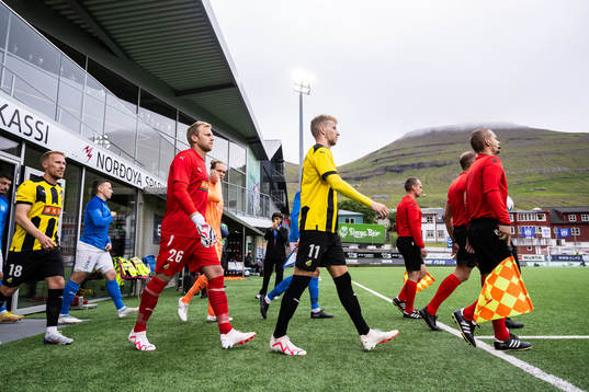 Mikkel Rygaard Jensen, goalkeeper Peter Abrahamsson and