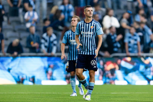 Haris Radetinac of Djurgården looks dejected