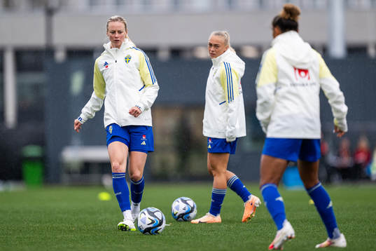 Amanda Ilestedt and Hanna Bennison of the Swedish women's